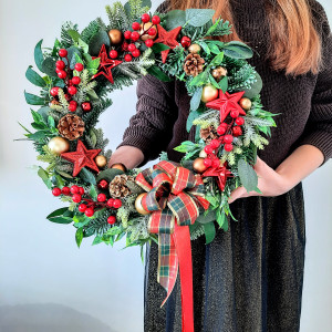 Wianek świąteczny Gwiazdki