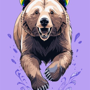 Tęczowy niedźwiedź