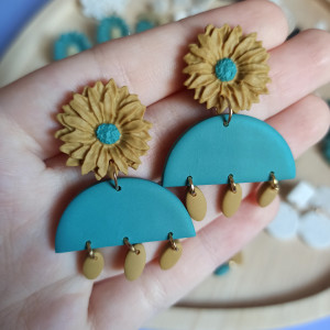 Kolczyki sztyfty kwiaty