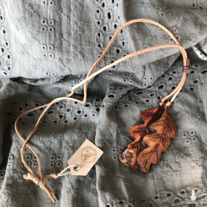 Naszyjnik-wisiorek Jesienny Liść