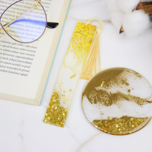 Komplet zakładka + podkładka - ocean