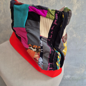 Czarna tuba komin filcowany