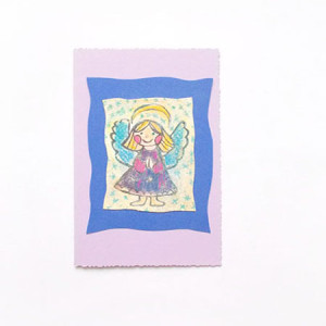 Boże Narodzenie kartki ręcznie malowane, aniołek kartka bez tekstu, świąteczna karta z aniołkiem, anioł kartka bez życzeń, rustykalne kartki dla firm, kartki na święta Bożego Narodzenia