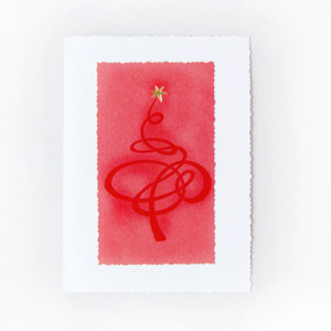 nowoczesna kartka na Boże Narodzenie, świąteczne kartki bez życzeń, Boże Narodzenie kartki dla firm, czerwona kartka na Święta, kartka z choinką, noworoczne kartki