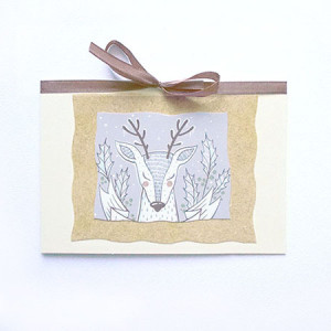 Boże Narodzenie kartki z jelonkiem, świąteczne kartki bez zyczeń, kartka skandynawska, kartka z jelonkiem, zwierzęta kartki bez życzeń, kartki na różne okazje, kartki dla firm