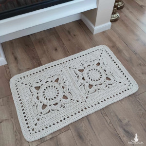 Dywan ze sznurka bawełnianego 55cmx95cm