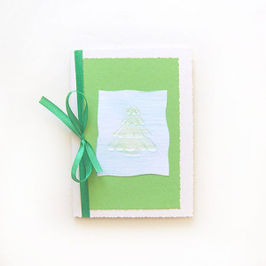 zielona kartka na Boże Narodzenie, świąteczne kartki bez życzeń, Boże Narodzenie kartki dla firm, choinka kartka na Święta, kartka z choinką, noworoczne kartki