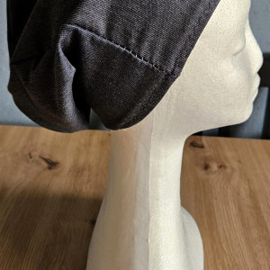 Czapka  melanż szaro granatowa