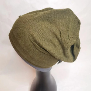 Czapka szaro zielony