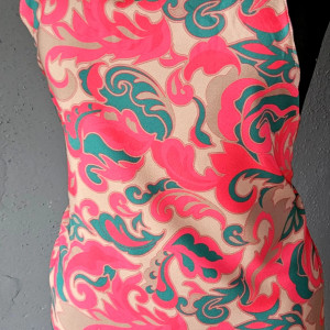 Fartuch, fartuszek klasyczny w dwóch wzorach ornamenty paisley i akwarelowe kwiaty