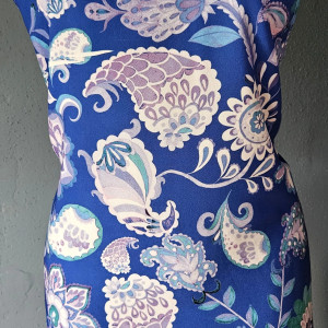 Fartuch, fartuszek klasyczny w dwóch wzorach ornamenty paisley i geometria abstrakcja