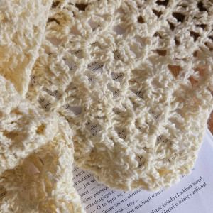 Szalik ręcznie wykonany na szydełku SZ04