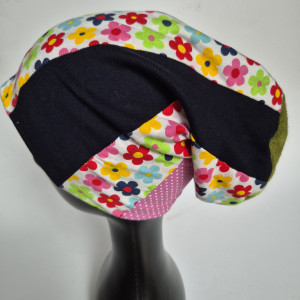 Czapka patchworkowa na podszewce