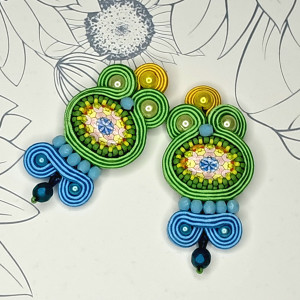 Summer Dream - kolorowe kolczyki sutasz