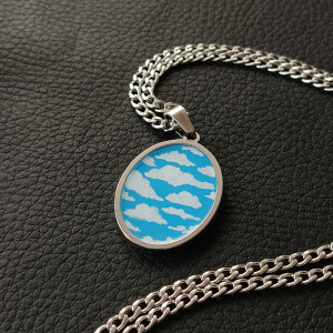 Ręcznie robiony wisiorek "Niebo"