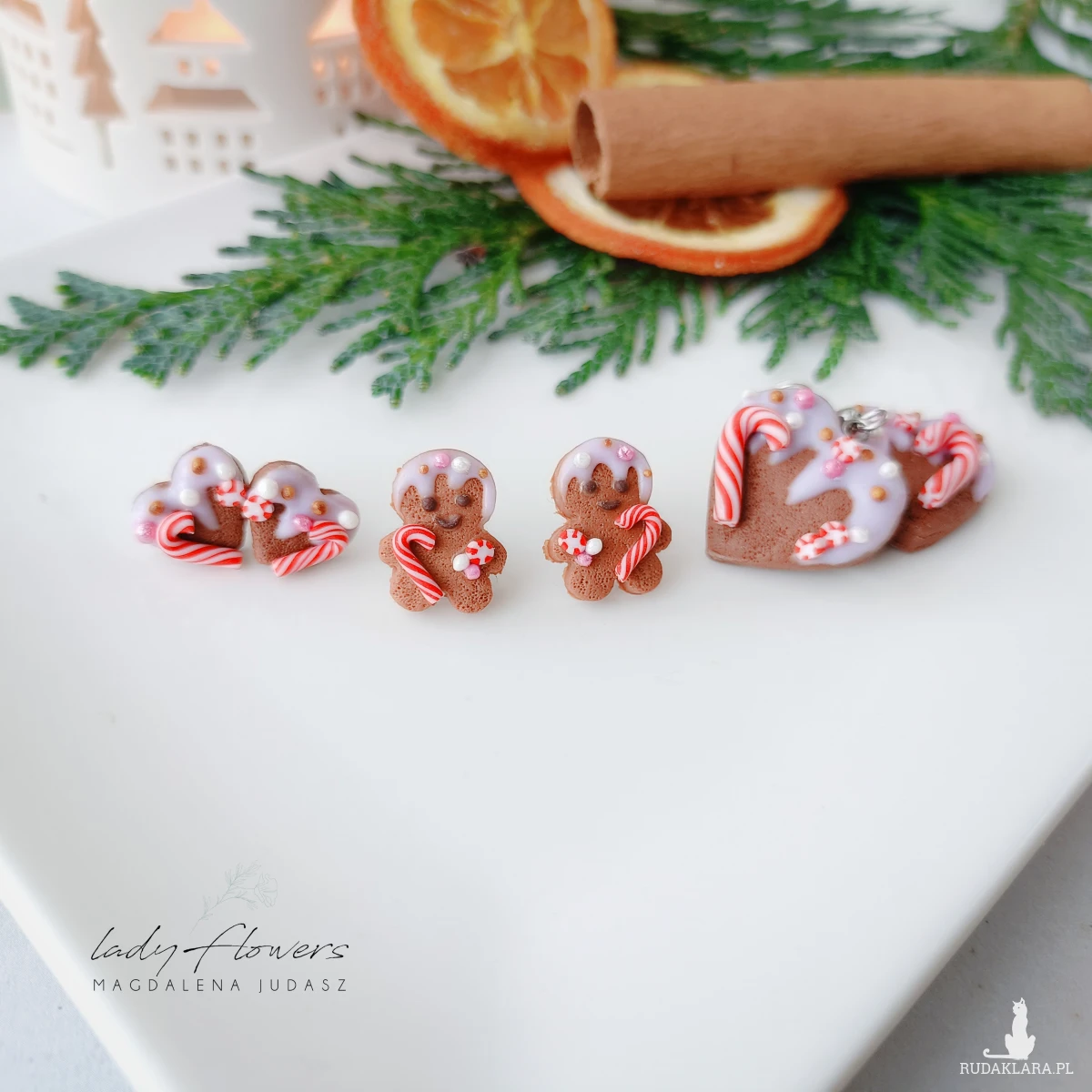Kolczyki piernikowe ludki