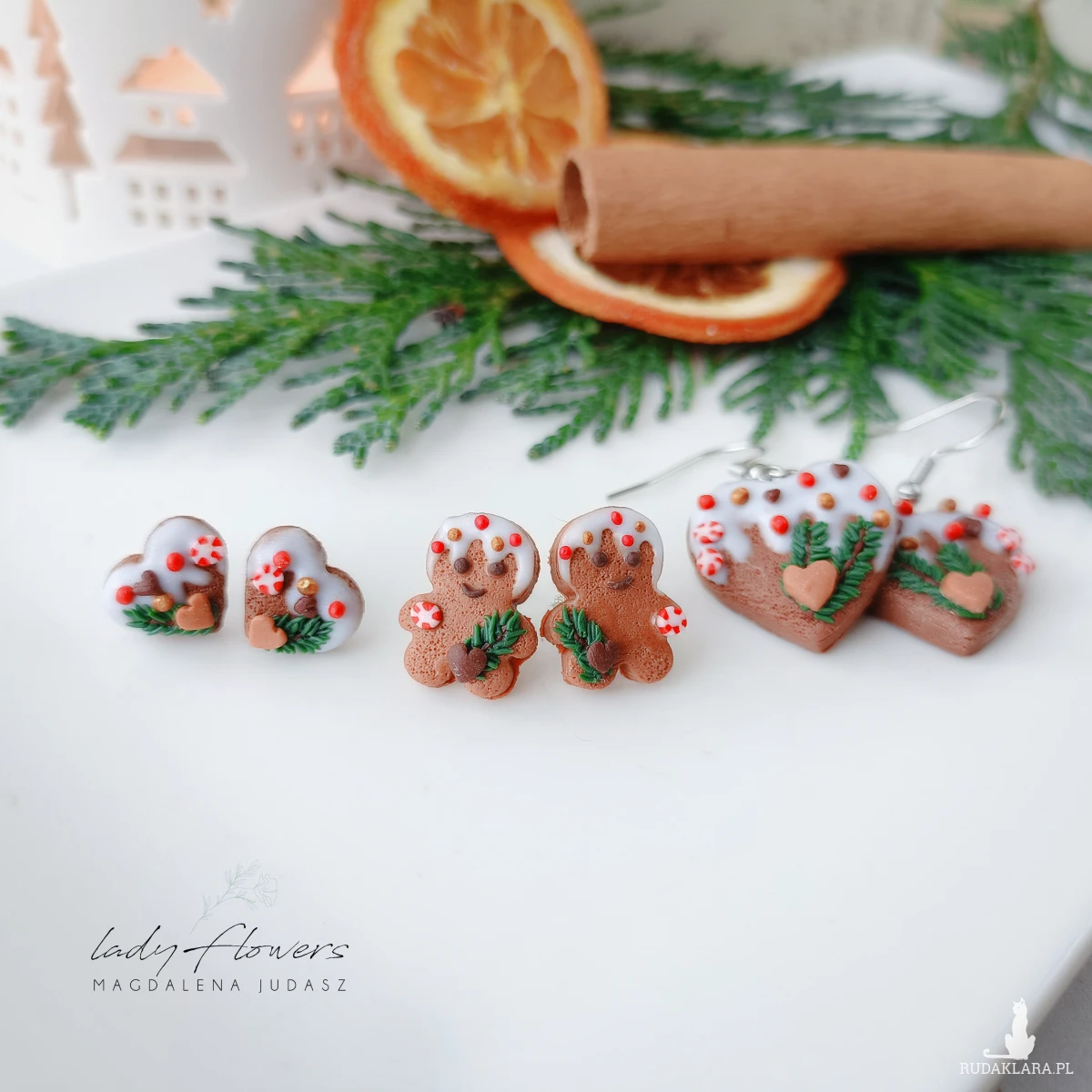 Kolczyki piernikowe ludki