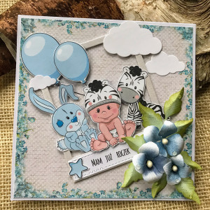 077,Kartka na roczek dla chłopca