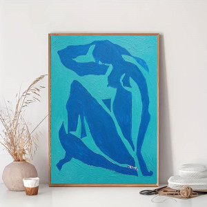 obraz ręcznie malowany akt naga dama