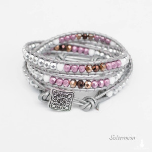 Gold Orchid Bransoleta boho w stylu Chan Luu