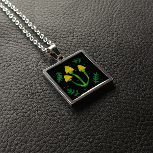 Ręcznie robiony wisiorek "Leśne marzenie"