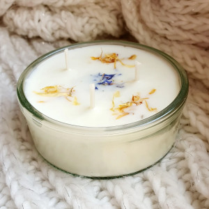 Świeca sojowa o zapachu drzewa herbacianego, świeczka sojowa 100%