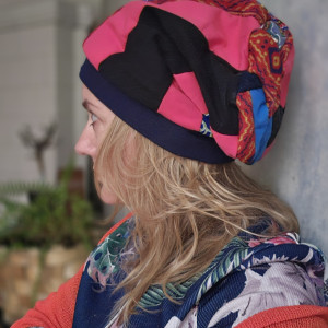 Czapka patchworkowa uniwersala