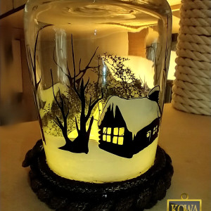 Lampion świąteczny na baterie