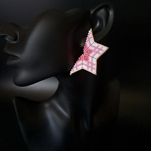 Kolorowe Kolczyki Na Sztyfcie - Gwiazdki w Dziewczęcych Kolorach