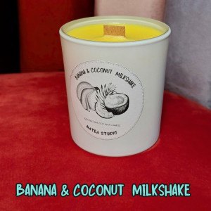 Świeca sojowa milkshake bananowo-kokosowy 190ml