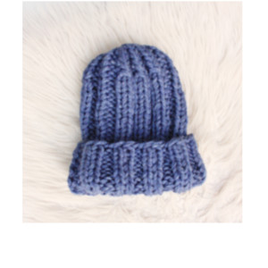 Czapka beanie handmade z wełną