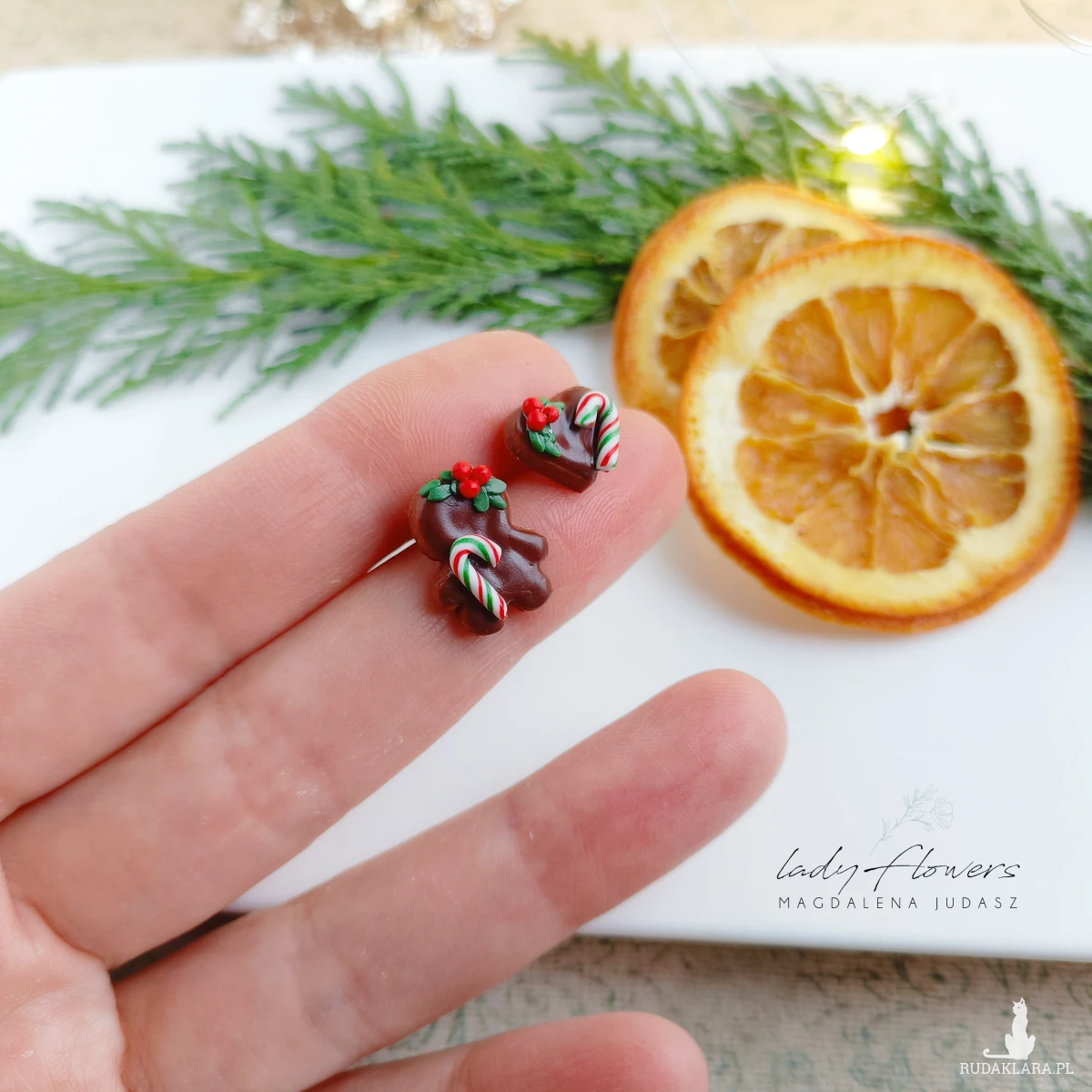 Świąteczne kolczyki