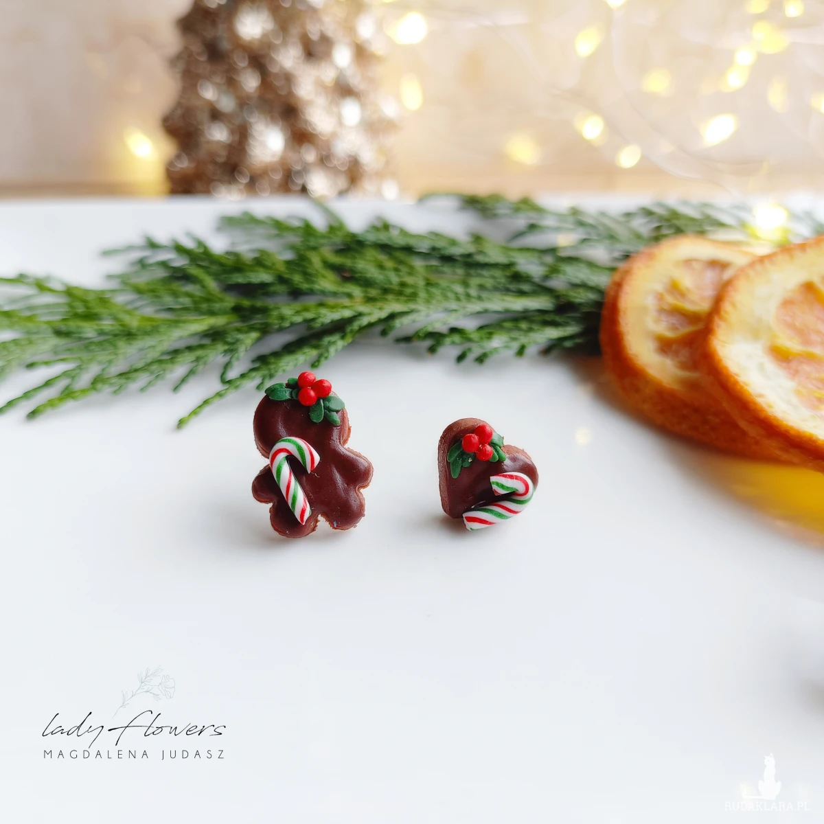 Świąteczne kolczyki