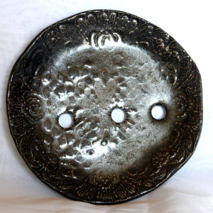 Czarna elegancka mydelniczka