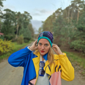 Czapka patchworkowa  boho