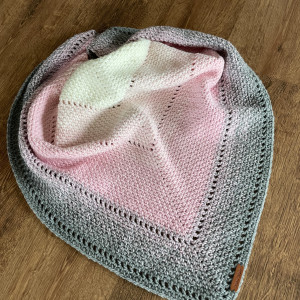 Piękna chusta mech z wełną Merino