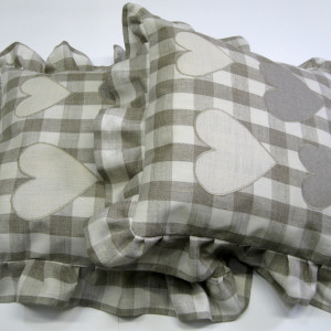 Komplet poszewek w stylu rustykalnym