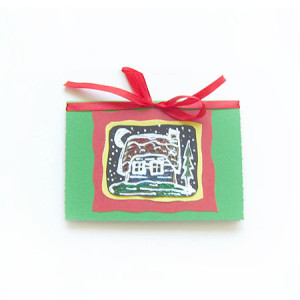 Boże Narodzenie kartki ręcznie malowane, świąteczne kartki bez życzeń, czerwono zielona kartka na Boże Narodzenie, kartki świąteczne dla firm, kartki z zimą, zimowe kartki na Nowy Rok