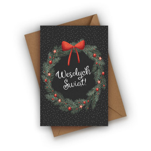 Kartka świąteczna- Wesołych Świąt