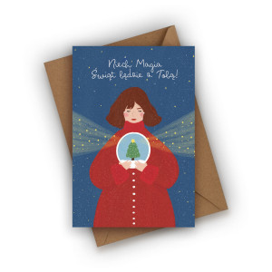 Kartka świąteczna- Niech Magia Świąt będzie z Tobą!
