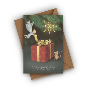 Kartka świąteczna- Magicznych Świąt