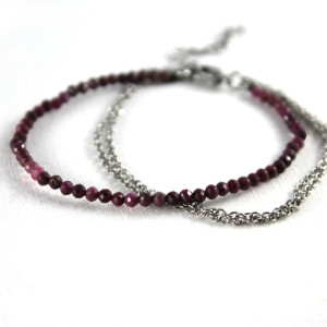 Bransoletka z rubinów