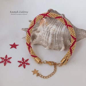 Bransoletka z gwiazdką - wykończenia ze stali chirurgicznej