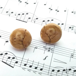 Kolczyki - wkrętki - słońce pustyni