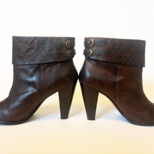 Damskie kozaczki ze skóry, roz.40