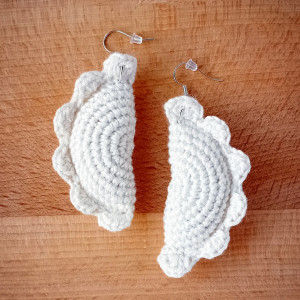 PIEROGI kolczyki pieróg - mniejsze