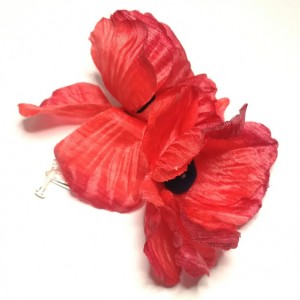 duże lekkie makowe klipsy