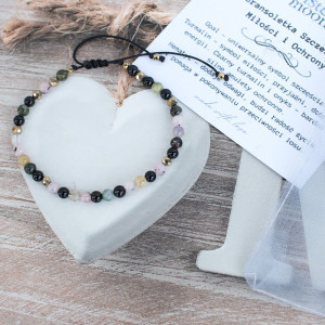 Bransoletka Szczęścia Miłości i Ochrony z Turmalinem