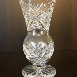 Dwa wazoniki kryształowe - PRL