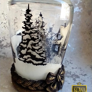 Lampion świąteczny na baterie